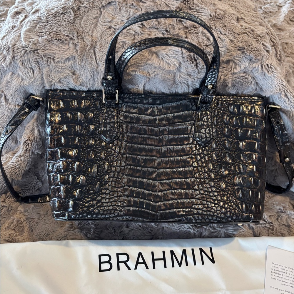 Brahmin Mini Asher - Ironwood - Picture 2 of 5